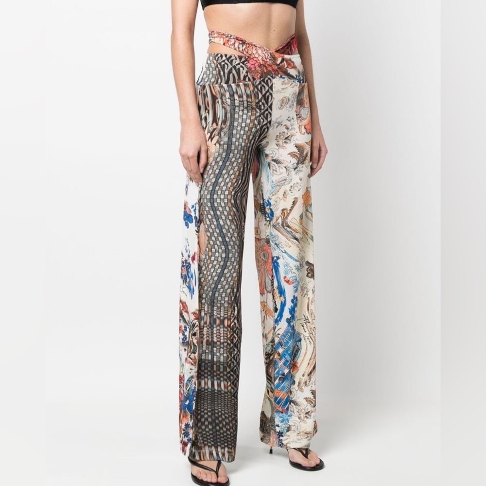 Marine Serre Multicolor Patterned Pants - image 1